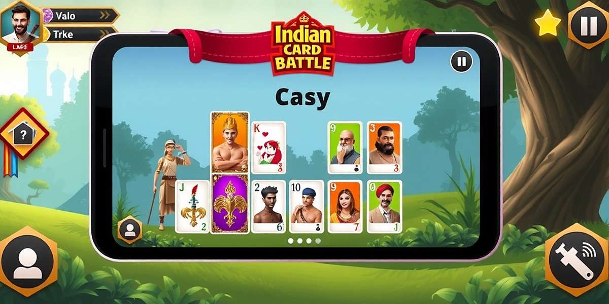 Indian Card Battle - Digital Version Indian Card Battle mobile app interface showing gameplay screen